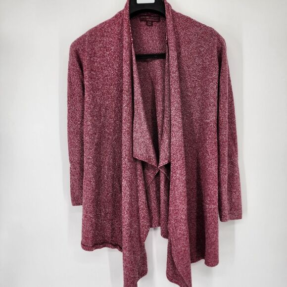 Barefoot Dreams Sweaters - Barefoot Dreams Bamboo Chic Lite Calypso Wrap Womens S/M Pink Open Cardigan FLAW
